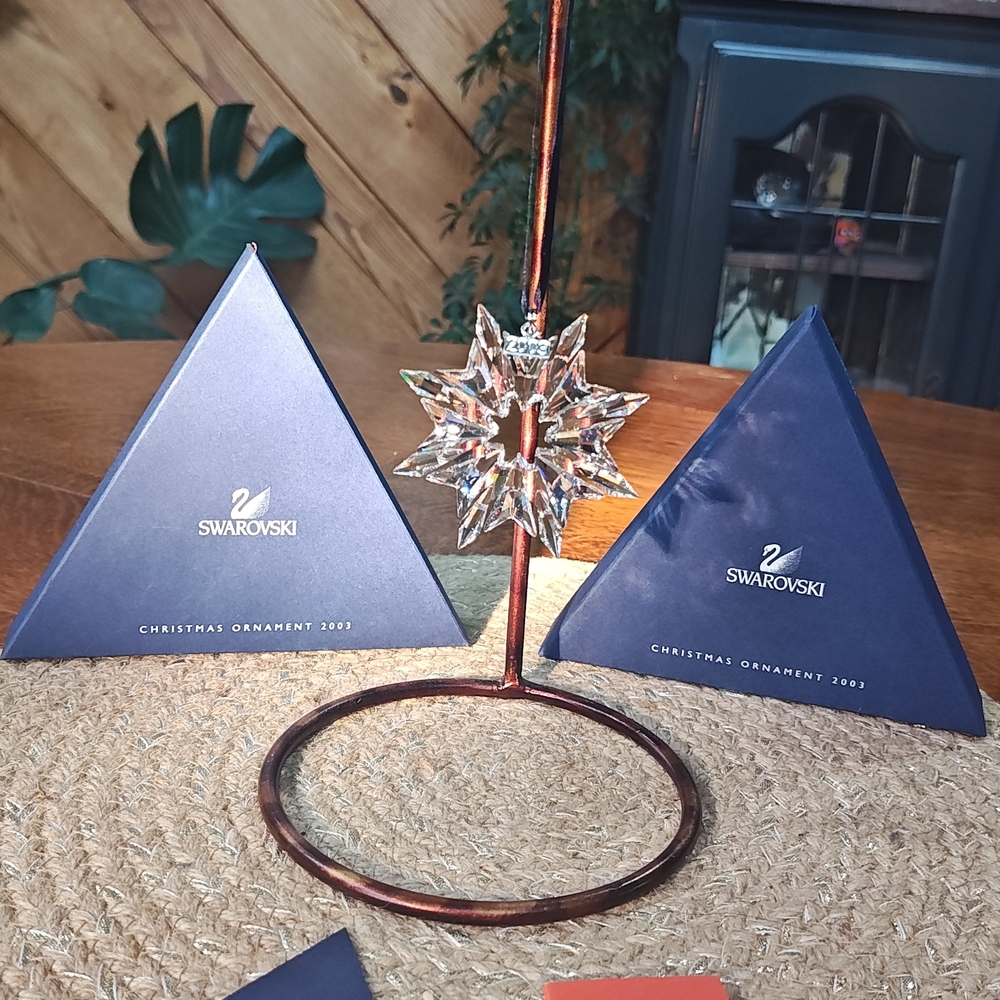 Swarovski Crystal Holiday Star Ornament 2003